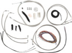 LA Choppers Stainless Complete Cable Kit for 12"-14" Handlebars (LA-8050KT2-13)
