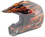 THH TX-12 Mat Flame Helmet Visor/Peak
