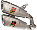 Akrapovic Titanium Slash-Cut Dual Slip-On Mufflers (S-D9SO17-HCQT)