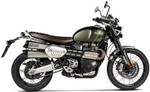 Akrapovic Titanium Dual Slip-On Mufflers w/Slash-Cut Black Caps (S-T12SO3-HCQT)