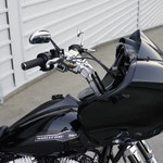 Arlen Ness Method Bagger Chrome Kickback Handlebar Risers & Gauge Pod (520-033)