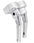 Arlen Ness Method Bagger Chrome Kickback Handlebar Risers & Gauge Pod (520-033)