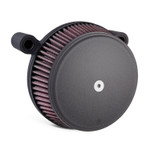 Arlen Ness Smooth Stage 1 Big Sucker Black Air Cleaner (18-327)