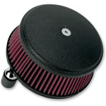 Arlen Ness Smooth Stage 1 Big Sucker Black Air Cleaner (18-329)