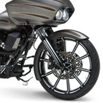 Arlen Ness Deep Cut Black "Hot Legs" Fork Legs (06-513)