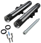 Arlen Ness Deep Cut Black "Hot Legs" Fork Legs Dual Disc '08-13 FLT (06-511)