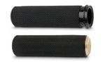 Arlen Ness Knurled Brass Handlebar Grips (07-332)