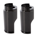 Arlen Ness Smooth Black Fork Boots for Fat Tire (20-042)