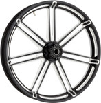 Arlen Ness 21" x 3.5" 7-Valve Forged Black Front Wheel w/Hub (10301-204-6008)