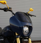 Arlen Ness Mini Stocker Billet Aluminum Gold Left Mirror (13-151)