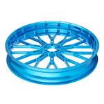Arlen Ness 21" x 3.5" Y-Spoke Forged Blue Front Wheel (71-545)