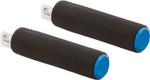 Arlen Ness Knurled Blue Footpegs (07-937)