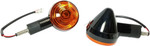 K&S DOT Compliant Black LED Bullet Turn Signals w/Amber Lens 2-Pack (25-9563)