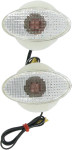 K&S Medium Aluminum Flat Oval Marker Light w/Clear Lens (25-8273)
