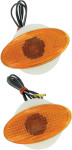 K&S Medium Aluminum Flat Oval Marker Light w/Amber Lens (25-8272)