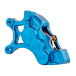 Arlen Ness 14" 6-Piston Differential Bore Blue Left Brake Caliper (02-200)