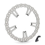 Arlen Ness 15" Jagged Big Left Front Brake Rotor for Spoke Mount (02-991)