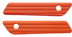 Arlen Ness 10-Gauge Orange Saddlebag Latch Covers (03-610)