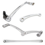 Arlen Ness Deep Cut Chrome Heel/Toe Foot Control Kit (420-107)