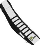 D'Cor Visuals Ribbed Seat Cover White/Blk '24-25 YZ250F/23-25 YZ450F (30-50-501)