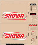 D'Cor Visuals Showa Red Suspension & Engine Decal Kit (40-80-140)