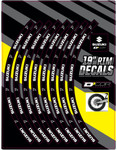 D'Cor Visuals 19" Rear Rim Suzuki Decal Kit (40-80-205)