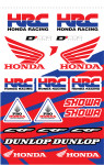D'Cor Visuals Honda HRC Decal Sheet (40-10-116)