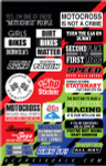 D'Cor Visuals Moto Talk 2 Decal Sheet (40-90-121)