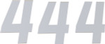 D'Cor Visuals 6" White Race Number 4 Decal 3 Pack (45-36-4)