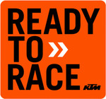 D'Cor Visuals 4" KTM Ready To Race Decal (40-30-200)