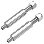 Chris Products Chrome Rear Turn Signal Stud Mount Kit (0493-2)