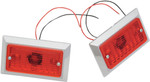 Chris Products Dual Filament Marker Lights with Red Lens (0814R-2)