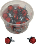 Chris Products Red License Plate Reflectors 40 Count (CH40R)