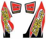 Pro Circuit Red/Yellow/Black Ti-6 YZ250F Exhaust Decal Kit (DC14TI6-YZ250F)