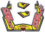 Pro Circuit Yellow/Red T4-GPR Exhaust Decal Kit (DC09T4GPR)