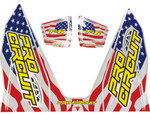 Pro Circuit Stars & Stripes T-6 Exhaust Decal Kit (DC22T6-SS)