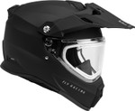 Fly Racing Trekker CW Solid Snow Helmet w/Heated Electric Shield