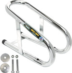 Pingel Chrome 3 1/2" Wide Wheel Chock (WC-35H)