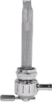 Pingel Grooved Chrome 22mm Round Fuel Valve (6311-CG)