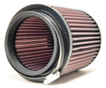 K&N Universal Round Clamp-On Air Filter 3 1/2" 89MM Flange (RU-5114)