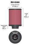K&N High-Flow Performance Air Filter (RU-0160)