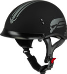 GMAX HH-65 Retribution Motorcycle Half Helmet w/Peak