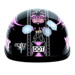 Skid Lid Lethal Threat Motorcycle Half Helmet