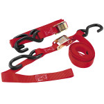 BikeMaster Tiedowns with Integrated Softhooks Red 1.5" x 74" (100516)