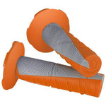 Scott Deuce Half Waffle MX Orange/Gray Handlebar Grips + Donuts (219627-1011)