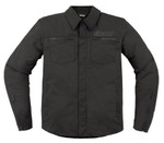 Icon Upstate Canvas Mens Protective Motorcycle Overshirt
