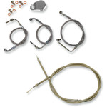 LA Choppers Stainless Standard Cable Kit for 18"-20" Handlebars (LA-8010KT-19)