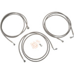 LA Choppers Stainless Brake Lines for 18"-20" Handlebars (LA-8052B19)