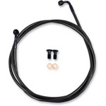 LA Choppers Midnight Brake Lines for 12"-14" Handlebars (LA-8153B13M)