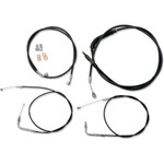 LA Choppers Black Vinyl Standard Cable Kit for 12"-14" Bars (LA-8230KT-13B)